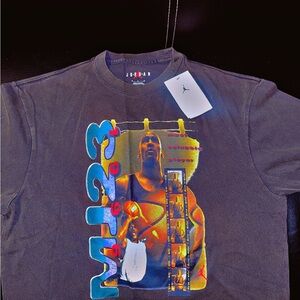Jordan Black T-Shirt with Colorful Graphic